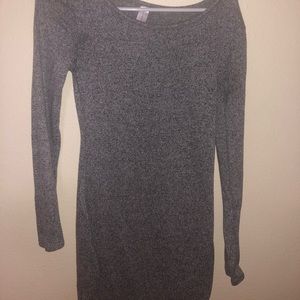 gray tight dress